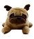 Cachorro Pug Marrom Deitado 27cm Pelúcia Fofy Toys - Mônica Festas - Artigos de Festas | Fantasias | Embalagens