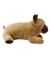 Cachorro Pug Marrom Deitado 27cm Pelúcia Fofy Toys - comprar online
