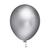 25 Unidades Bexiga Balão Cromado Metalizado Prata 5 pol