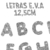 Letras em EVA Prata com Glitter - comprar online