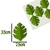 Aplique Ambientado 3D Folha Verde Tema Safari Selva com Fita Espuma 20 Unidades na internet