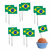 Tags Bandeira do Brasil Apliques Kit 10 Unidades