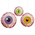 Enfeite Decorativo Olhos Coloridos de Terror Halloween