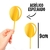 Topo de Bolo Balão Acrilico Dourado Espelhado 18cm - comprar online