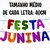 Kit Letras Balão Metalizado Festa Junina 40cm - comprar online