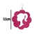 Boneca Rosa Par de Brincos EVA com Glitter Brilhante Acessorio - comprar online