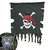 Bandeira Pirata com Caveira Acessório Decorativo