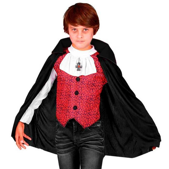 Fantasia Drácula Vampiro Halloween Infantil Roupa + Capa Top em Promoção na  Americanas