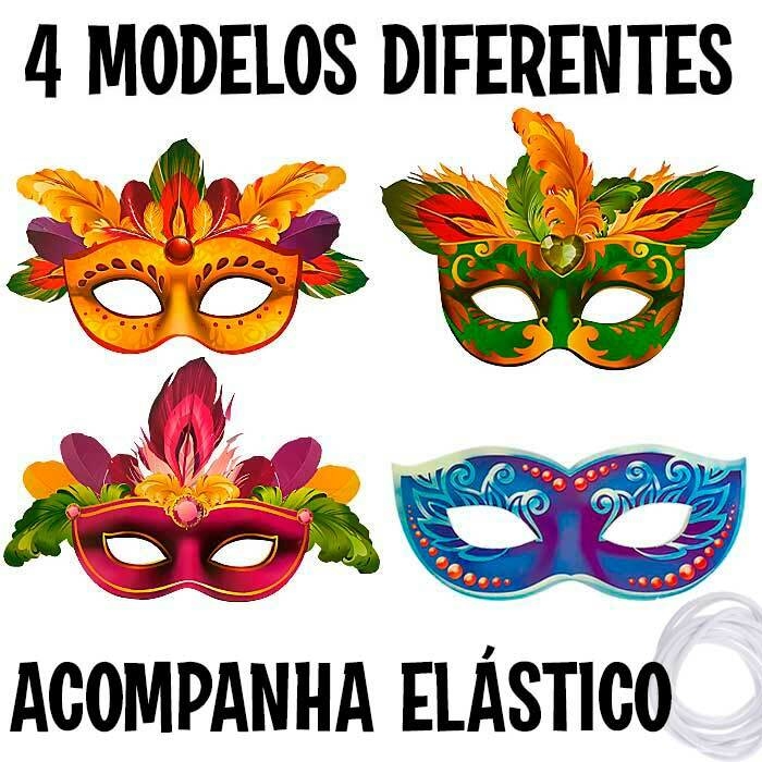 Máscara de Carnaval de Papel - 100% Biodegradável - Papel Semente