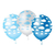 25 Unidades Bexiga Balão Nuvem Sortido Azul PicPic 10pol