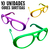 Óculos Colorido para Festas Baladas Aniversário 10 Unidades Vários Modelos - Mônica Festas - Artigos de Festas | Fantasias | Embalagens