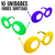 Imagem do Óculos Colorido para Festas Baladas Aniversário 10 Unidades Vários Modelos