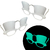Kit Óculos Brilha no Escuro Festas Baladas Aniversário 10 Un. Vários Modelos - comprar online