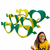 Imagem do Kit 12 Un.Óculos do Brasil Cores Verde e Amarelo Modelos Sortidos