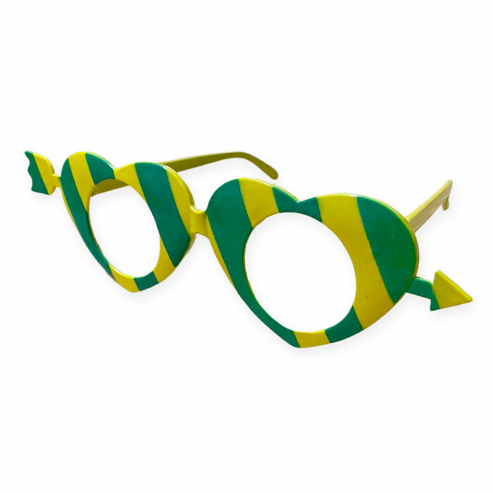 Óculos do Brasil Cores Verde e Amarelo Copa do Mundo Fomato Cupido Vários  Modelos 1 Un.
