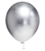 25 Unidades Bexiga Balão Cromado Metalizado Prata 10 pol na internet