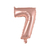 1 Un Balão Bexiga Metalizado Número Rosé Gold 16p / 40cm - comprar online