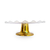 Boleira Ondulada Decorativa Para Festa Ouro Luxo 26cm x 7cm - comprar online