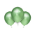 25 Unidades Bexiga Balão Cromado Metalizado Verde 5 pol - comprar online