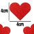 Coração de EVA Vermelho Glitter Pequeno 4cm 5 Unidades na internet