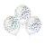 25 Unidades Bexiga Balão Transparente Confete PicPic 10pol