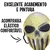 Máscara de Helloween Carnaval Caveira O Justiceiro - comprar online
