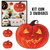 Kit 3 Painéis de Abóboras Decorativas Tamanho Grande Decoração Terror Halloween Papel Cartonado