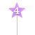 Vela de Aniversario Estrela Lilás de Número Pavio Mágico - loja online