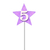 Imagem do Vela de Aniversario Estrela Lilás de Número Pavio Mágico