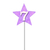 Vela de Aniversario Estrela Lilás de Número Pavio Mágico - comprar online