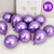 25 Unidades Bexiga Balão Cromado Metalizado Violeta 5 pol