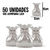 Embalagem Saco Presente Metalizado 10x15cm 50 Un. Diversas Estampas - comprar online