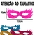 Máscara de Carnaval Apliques de E.V.A Com Glitter 5 Unidades Coloridas - comprar online