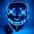 Imagem do Máscara com LED Uma Noite de Crime Acessório Festas e Fantasia