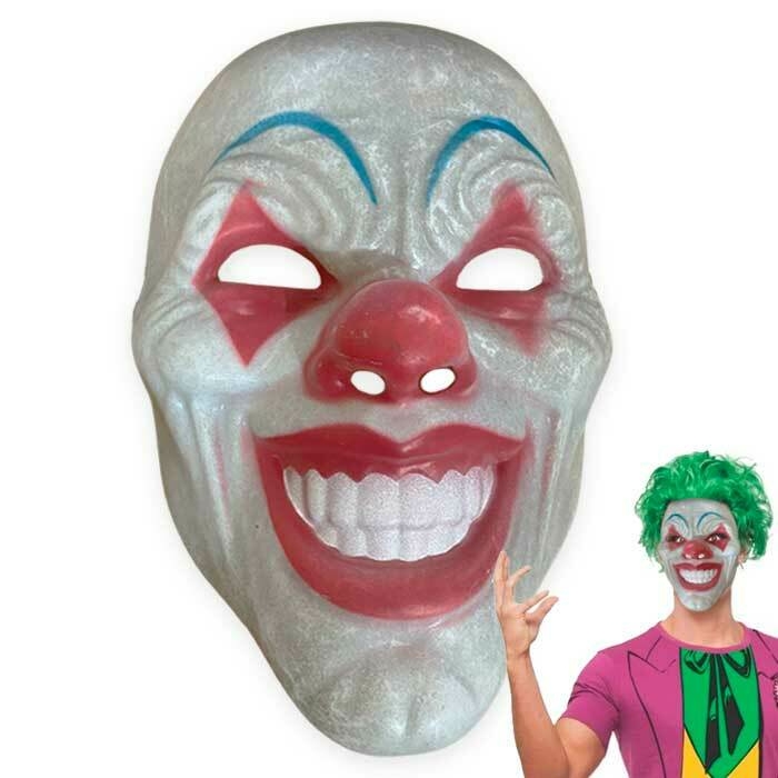 Fantasia Halloween Palhaço Menino Infantil Com Mascara