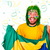 Peruca Metalizada Brasil Verde e Amarela Cosplay Fantasia - comprar online