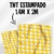 Tecido TNT Estampado Xadrez Amarelo Quadriculado 1,4m x 2m Decoracao - comprar online