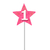 Vela de Aniversario Estrela Rosa de Número Pavio Mágico - comprar online