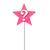 Vela de Aniversario Estrela Rosa de Número Pavio Mágico - loja online