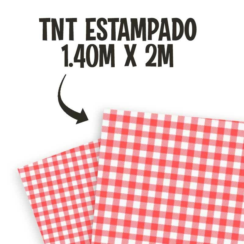 TNT ESTAMPADO XADREZ VERMELHO