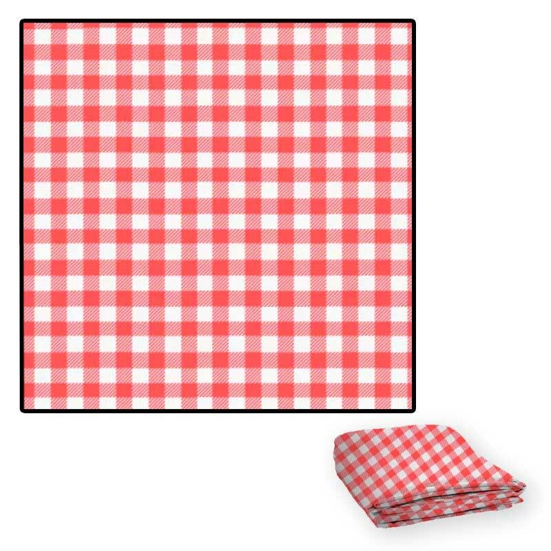 Tecido TNT Estampado Xadrez Vermelho 1,4m x 2m Decoracao