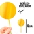 Topo de Bolo Circular Acrilico Dourado Espelhado 18cm - comprar online