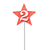 Imagem do Vela de Aniversario Estrela Vermelha de Número Pavio Mágico
