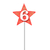 Vela de Aniversario Estrela Vermelha de Número Pavio Mágico - Mônica Festas - Artigos de Festas | Fantasias | Embalagens