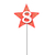 Imagem do Vela de Aniversario Estrela Vermelha de Número Pavio Mágico