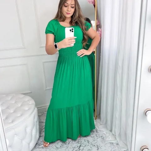 Vestido ciganinha hotsell verde