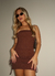 Vestido Izzy Marrom - loja online