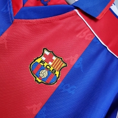 Camisa Barcelona Retrô 92/95 - Kappa - Azul e Grená - Skull Sports