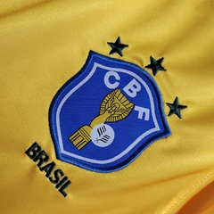 Imagem do Camisa Seleção Brasileira Retrô I 88/90 Topper Torcedor Maculina - Amarela com gola verde