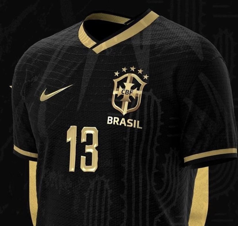 Camisa Brasil Preta 2022 - Comprar em Skull Sports